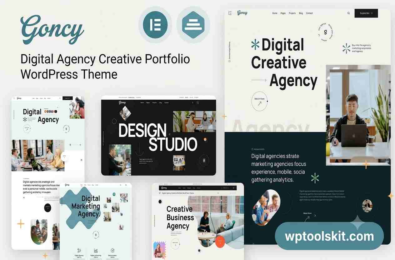 Digital Agency & Creative Portfolio WordPress Elementor Theme