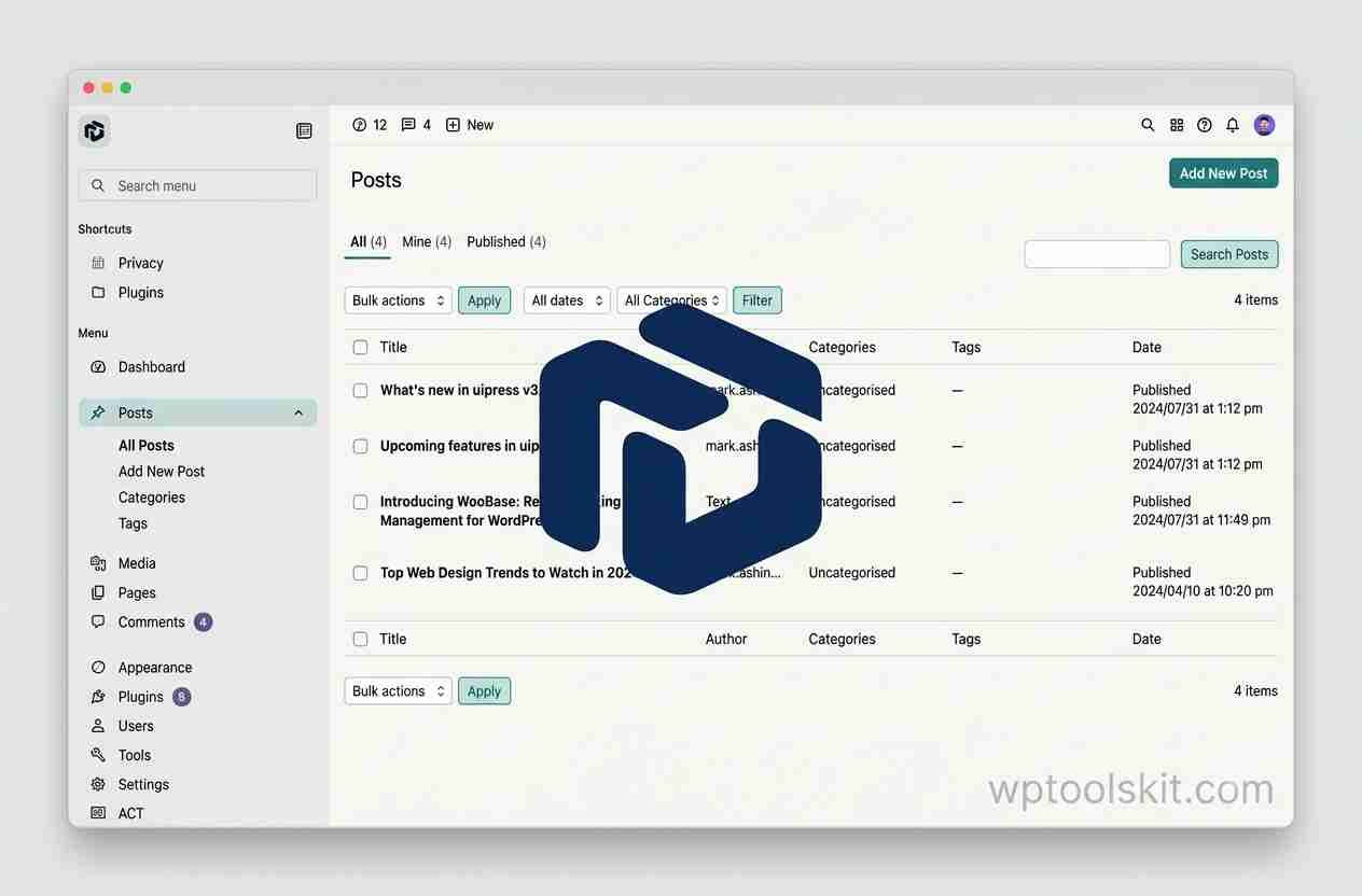 WordPress Admin Theme
